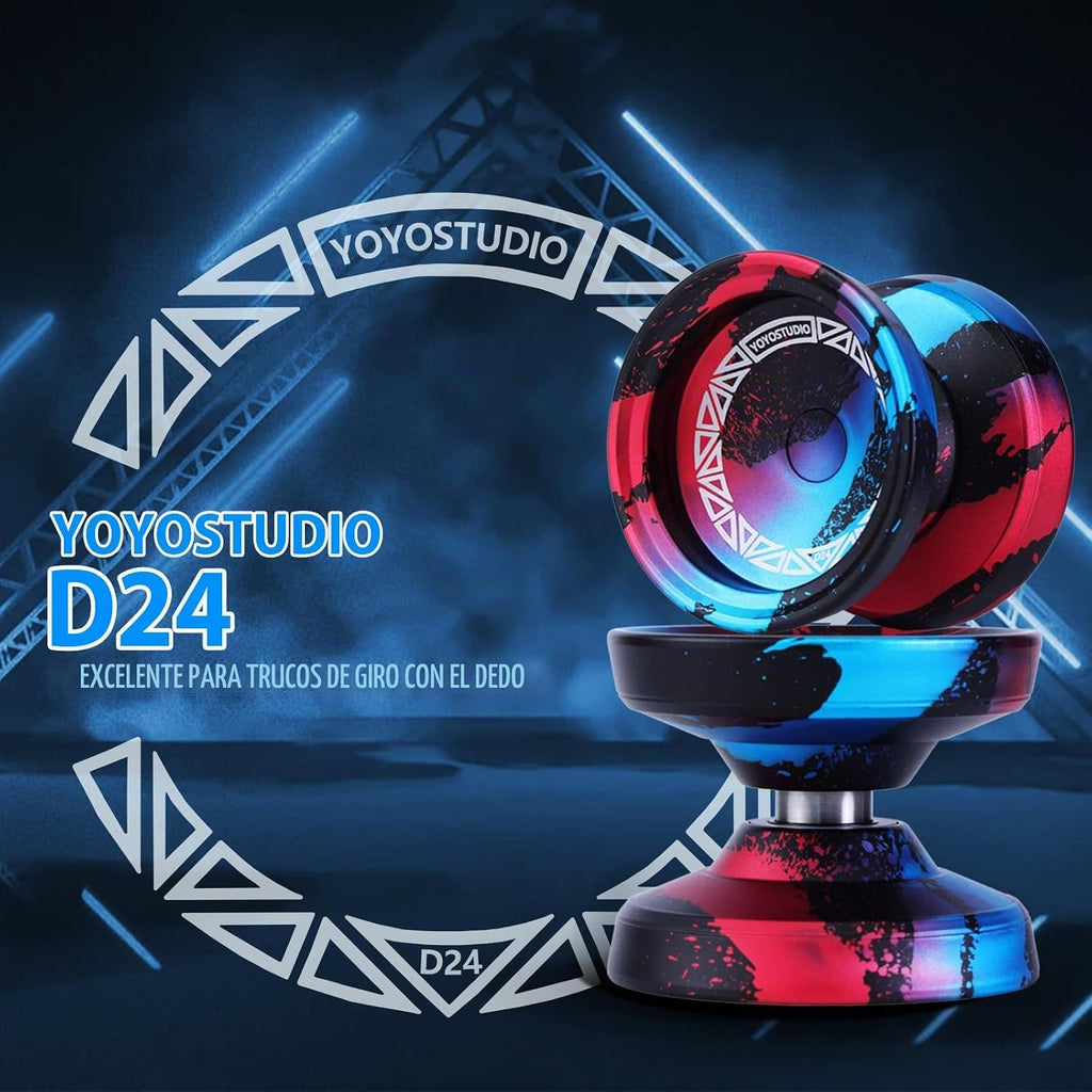 YOYOSTUDIO Yoyo profesional D24 para niños de 8 a 12 años, truco de giro de