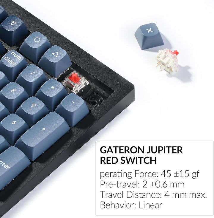 Keychron V6 Max Teclado Mecánico Inalámbrico Personalizable, 2.4 GH...