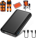 Paquete de Batería para Chaleco Calefactado de 30000mAh 7.4V, Negro-1 unidad CC 7.4V 30000mAh