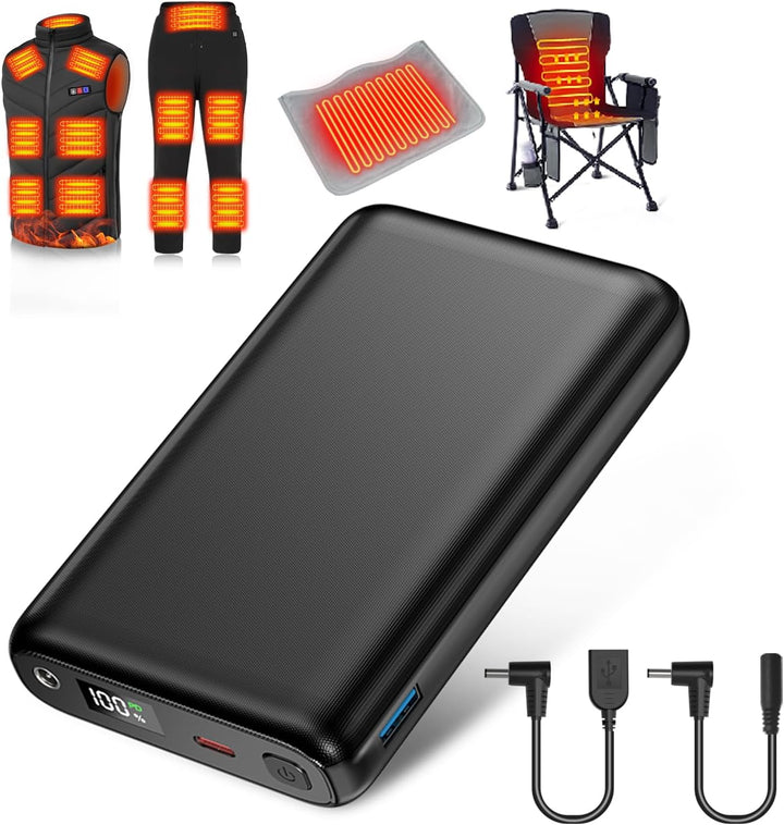 MOSILA Paquete de Batería para Chaleco Calefactado de 30000mAh 7.4V...