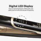 Olivia Garden Ceramic + Ion Pro Flat Iron - Dual Voltage, 11 Temps,...