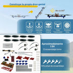 Kit de Drone Cuadricóptero DIY: Un Proyecto STEM Único con Motor sin Escobillas, Vuelo Estacionario con Flujo Óptico, Despegue y Aterrizaje con Un Clic, y Giro de 360° para que los Entusiastas del DIY