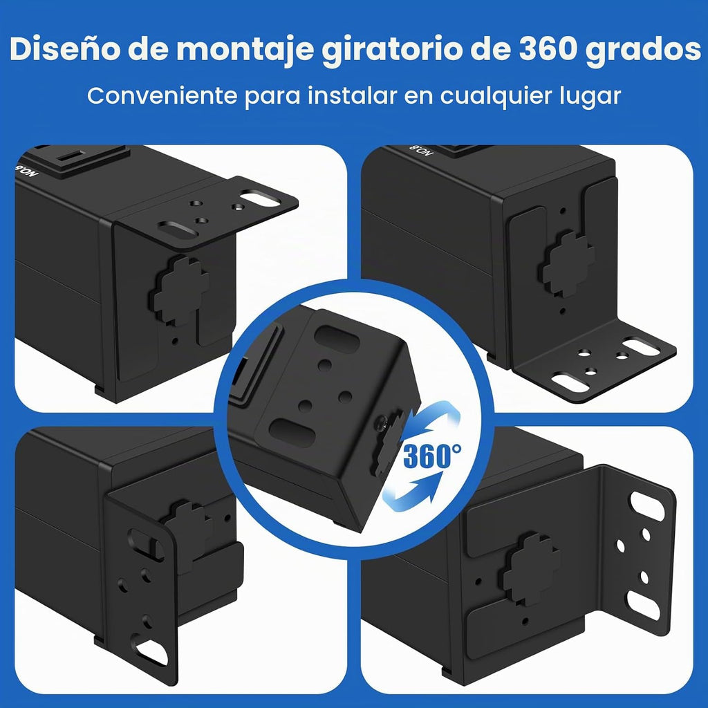 Regleta de alimentación para montaje en rack PDU, cable resistente