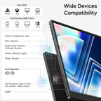 MNN 17.3" QHD 165Hz USB-C HDMI Monitor para juegos | 17.3"...