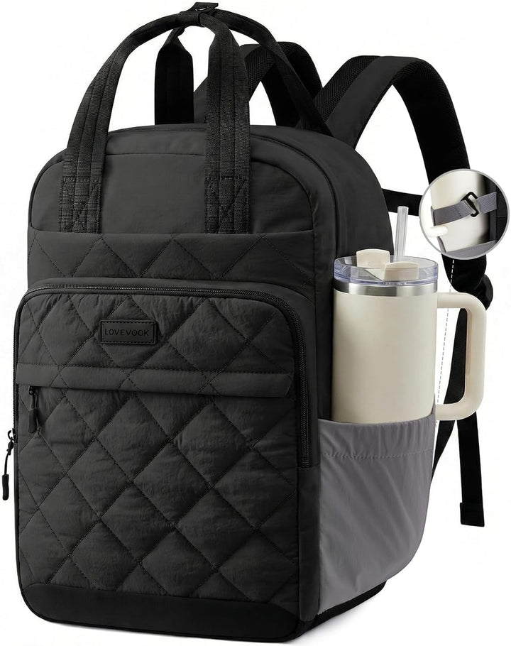 LOVEVOOK Mochila acolchada para mujer, mochila acolchada de viaje.,...