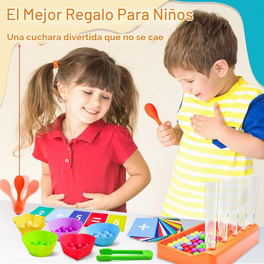 UPDOPEF Juego de juguetes de conteo y clasificación de colores, jug...