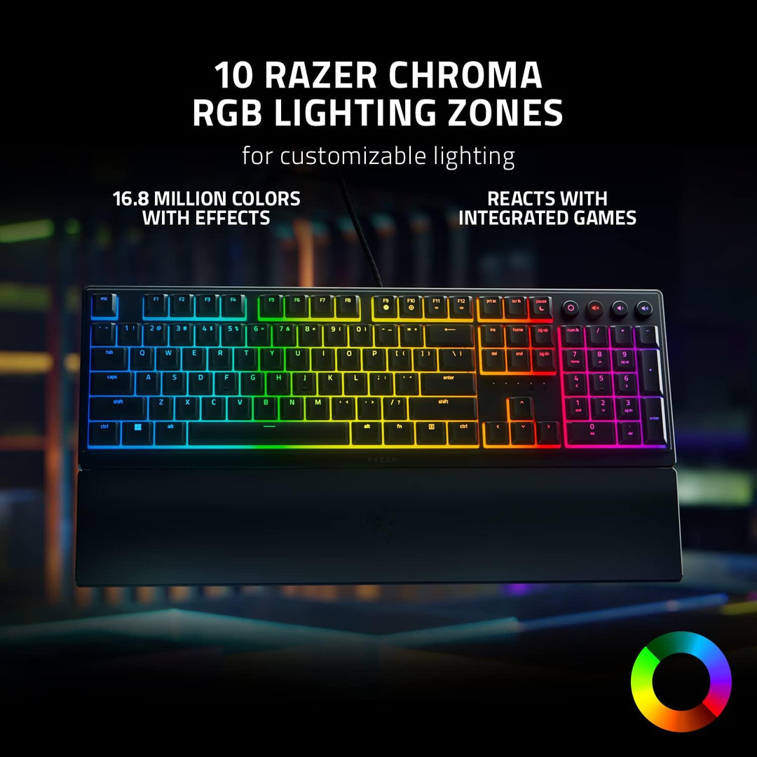 Teclado para juegos Razer Ornata V3: Teclas de perfil bajo - Interr...