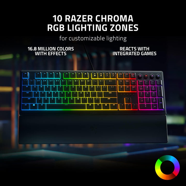 Teclado para juegos Razer Ornata V3: Teclas de perfil bajo - Interr...