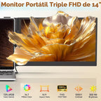 ROYY - Extensor de pantalla para laptop, monitor portátil 1080P FHD...