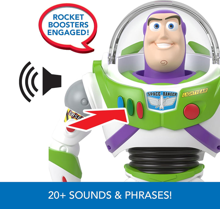 Mattel Disney and Pixar Toy Story - Figura de acción parlante, Rock...