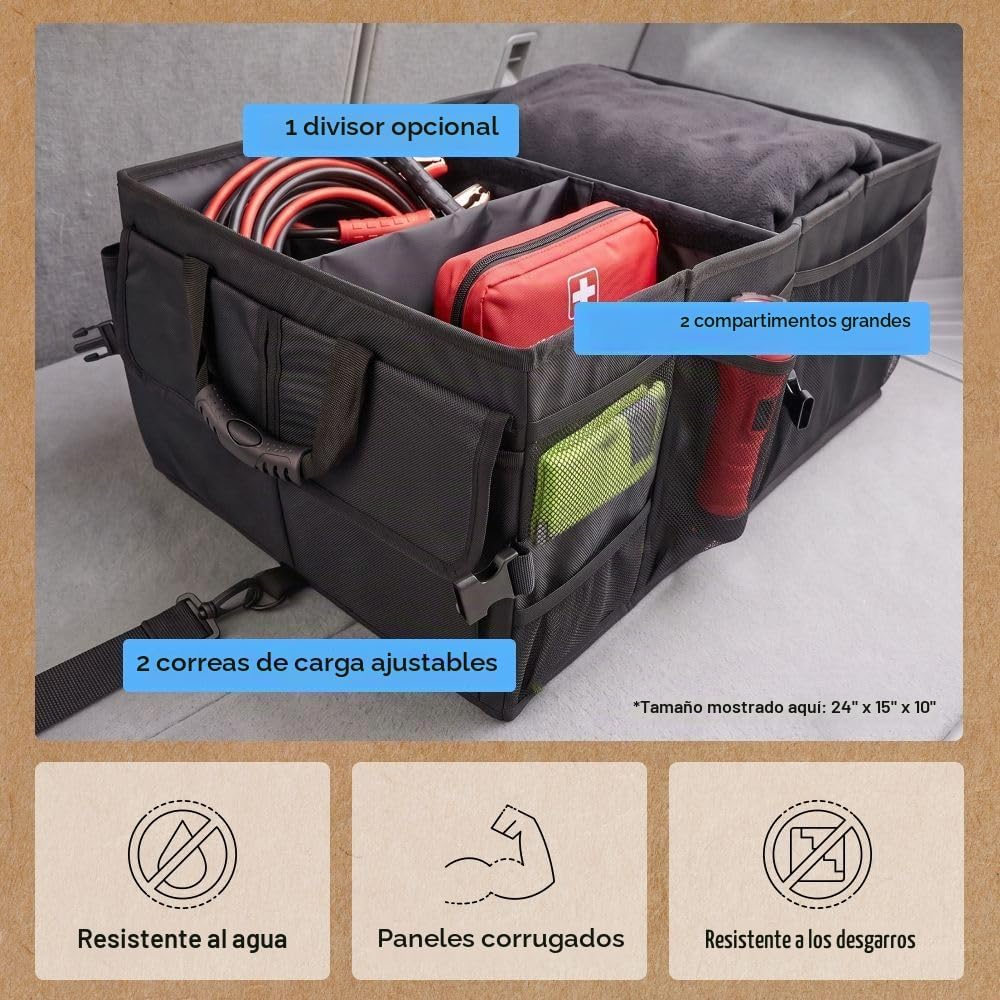 GORILLA GRIP - Organizador de maletero para SUV y automóviles