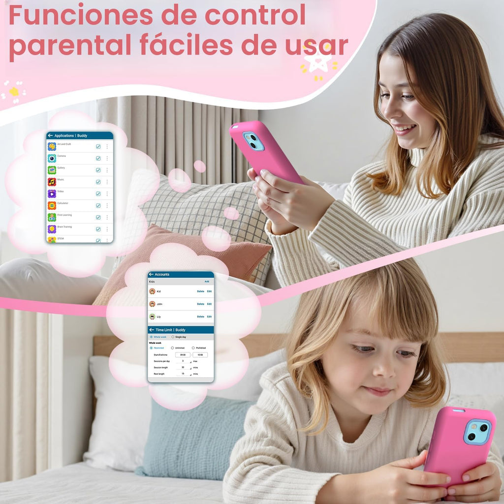 MOMILLA Teléfono inteligente para niños, más de 195 dibujos, más de 45