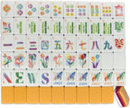 American Mahjong Gradient Design Set 1.2 pulgadas 160 Acrílico Alto Grado Cuatro Capa Naranja Mah-Jongg Azulejos