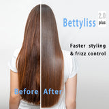 Bettyliss Plancha de vapor para alisar el cabello, plancha profesio...