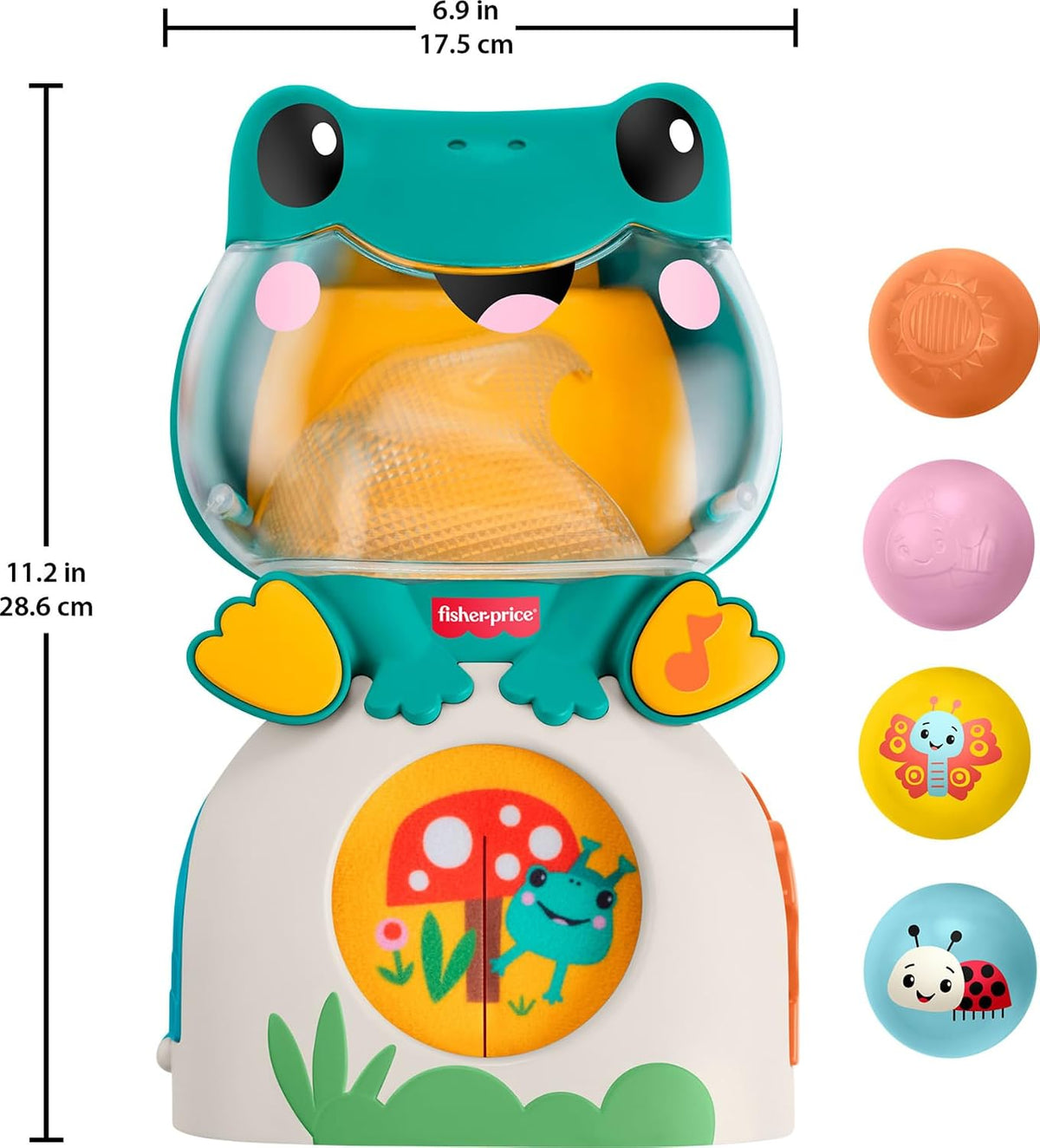 Fisher-Price Juguete Rana que Ilumina y Rueda