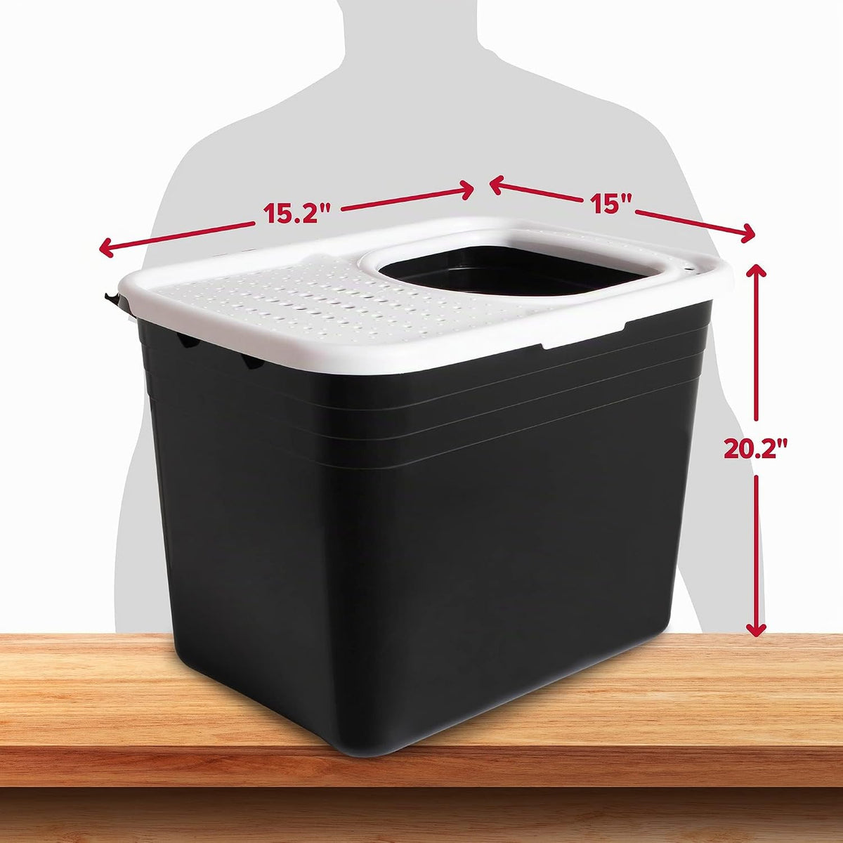 Arm & Hammer Caja de arena prémium con filtro para limpiar patas y microbios, fabricada en Estados Unidos