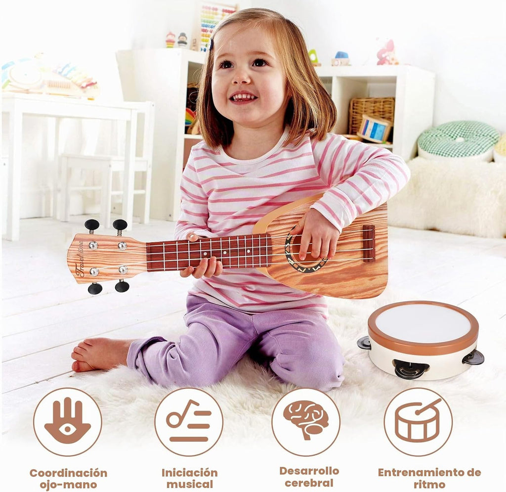Vanplay Kids Guitar Set - Juguetes musicales para niños de 2 y 3 años, regalos de cumpleaños