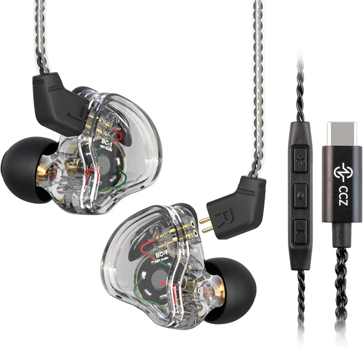 CCZ Melody USB C Auriculares con cable tipo-C intrauriculares, Moni...