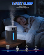 Humidificadores de acero inoxidable para dormitorio, habitación