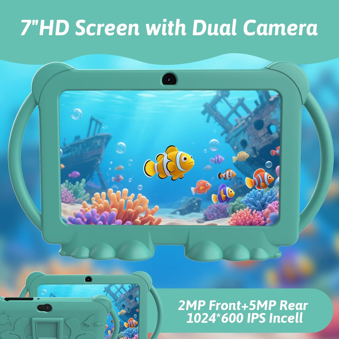 HOTTABLET Tableta para niños de 7 pulgadas, Android 12, 4 GB de RAM...