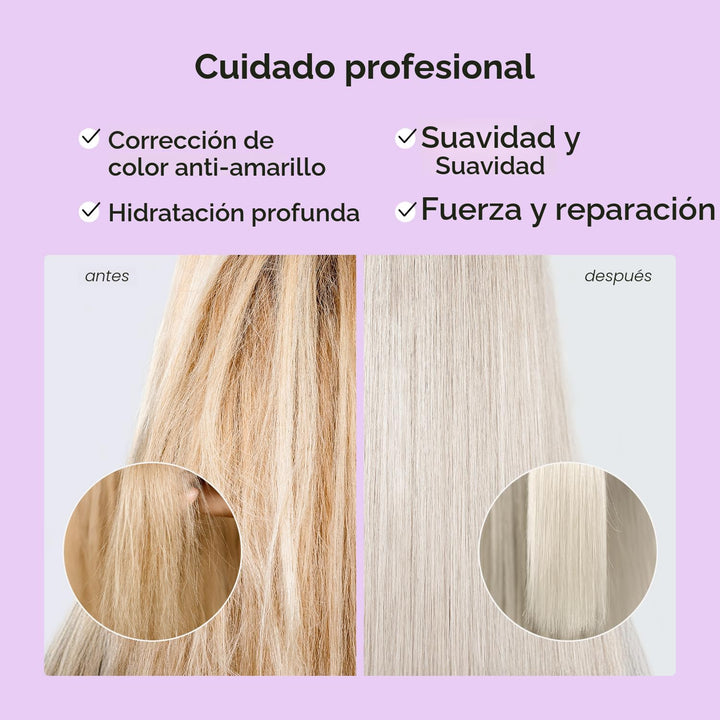 MAREE Mascarilla Capilar de Acondicionador Profundo Morada para Cab...
