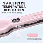 Wavytalk Plancha de pelo húmedo a liso y juego de varita rizadora 3 en 1