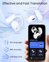 Auriculares de traducción AI en tiempo real 164 idiomas 80H Playtim...
