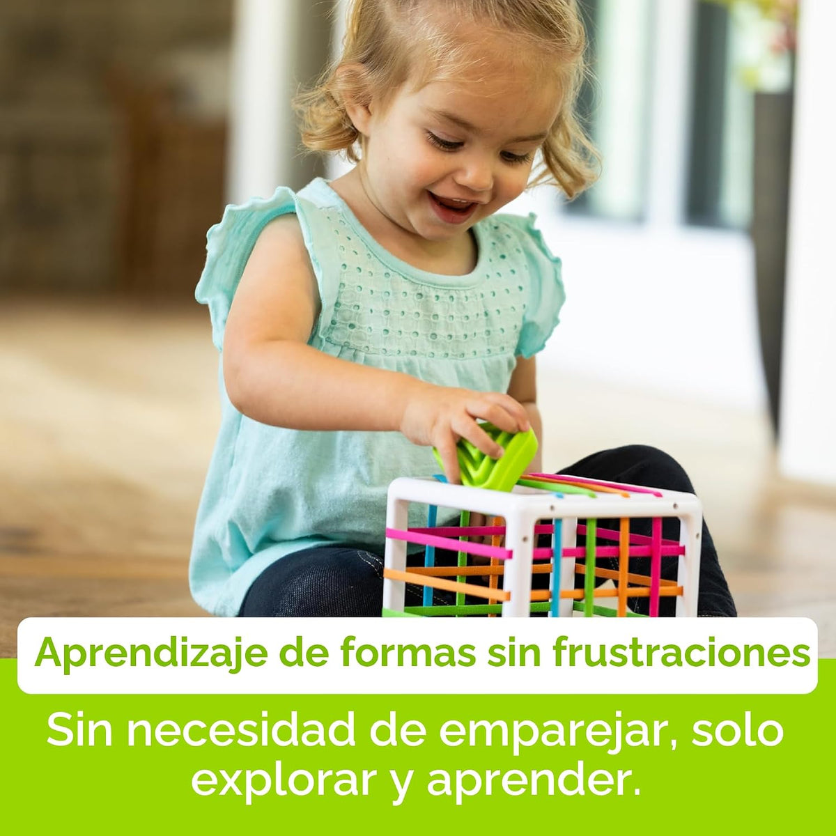 Fat Brain Toys InnyBin Juguetes de aprendizaje de forma, juguetes sensoriales para bebés y niños pequeños, juguetes para bebés a partir de 10 meses+