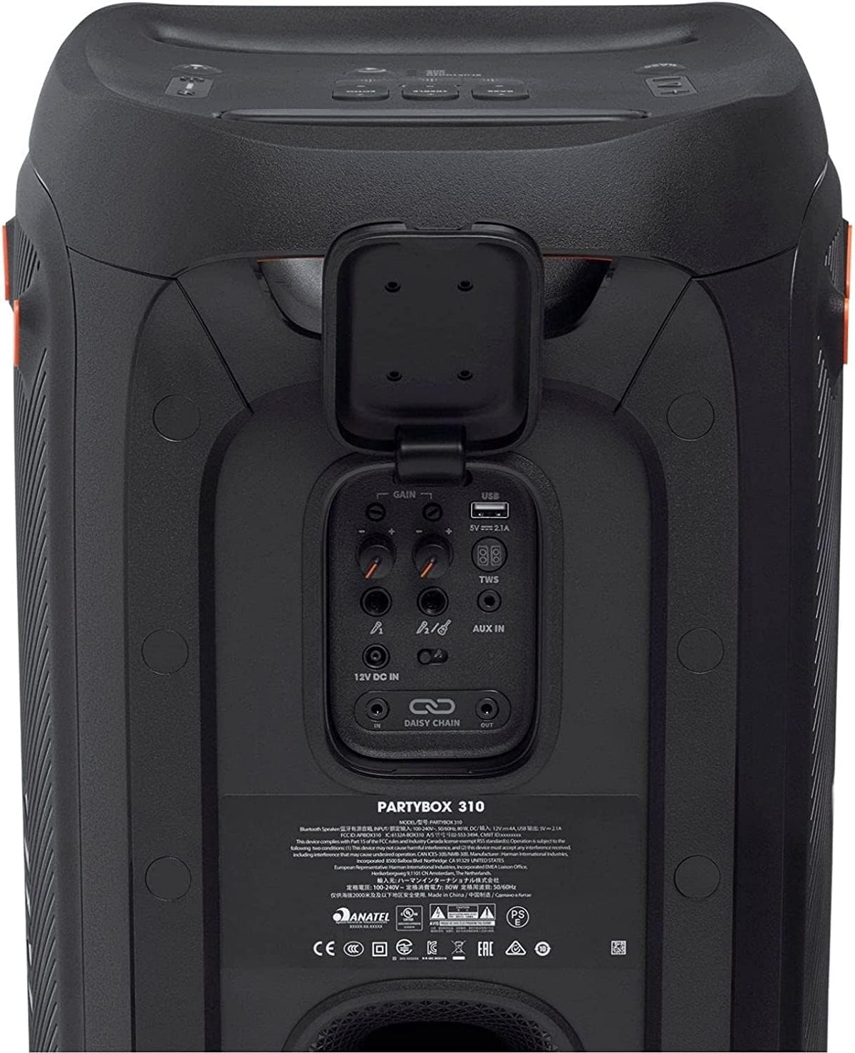 JBL Partybox 310 - Altavoz portátil para fiestas con batería de lar...