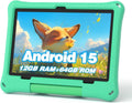 Tableta para niños: Tablet Android 15 de 10 pulgadas para niños, batería, Verde