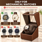 Mcbazel Bobinador de Reloj para Relojes Automáticos, Caja de Bobinador Automático Doble con Motor Silencioso Fabricado en Japón, Caja de Almacenamiento y Visualización Automática de Reloj de Muñeca