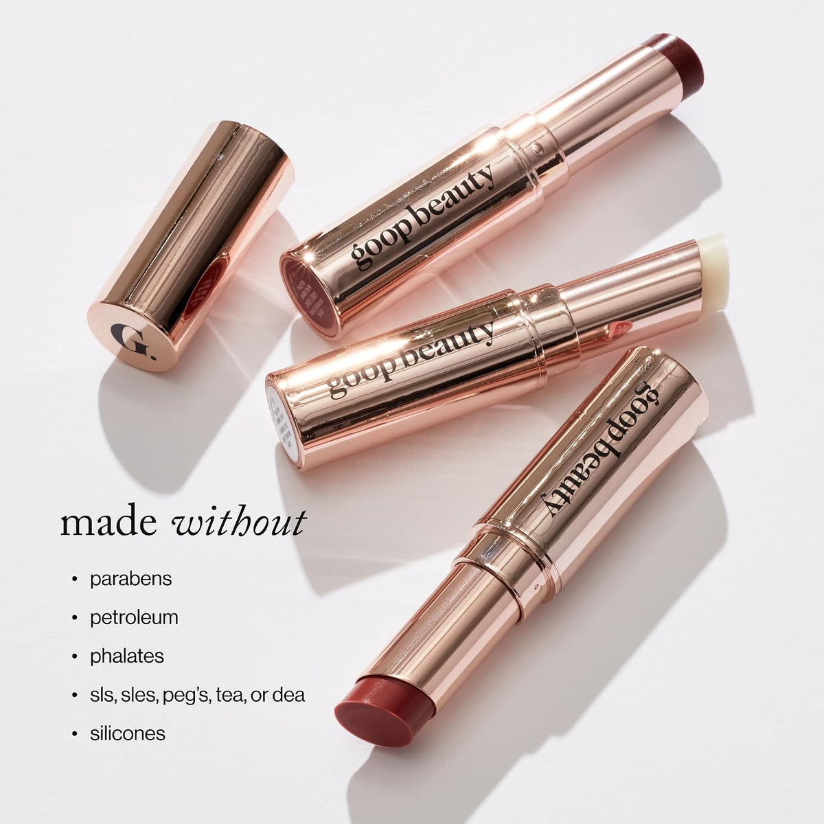 goop Beauty Trío de Bálsamos Labiales | Hidratante Limpio para Labi...