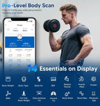 GE Báscula inteligente para peso corporal, IMC, grasa corporal
