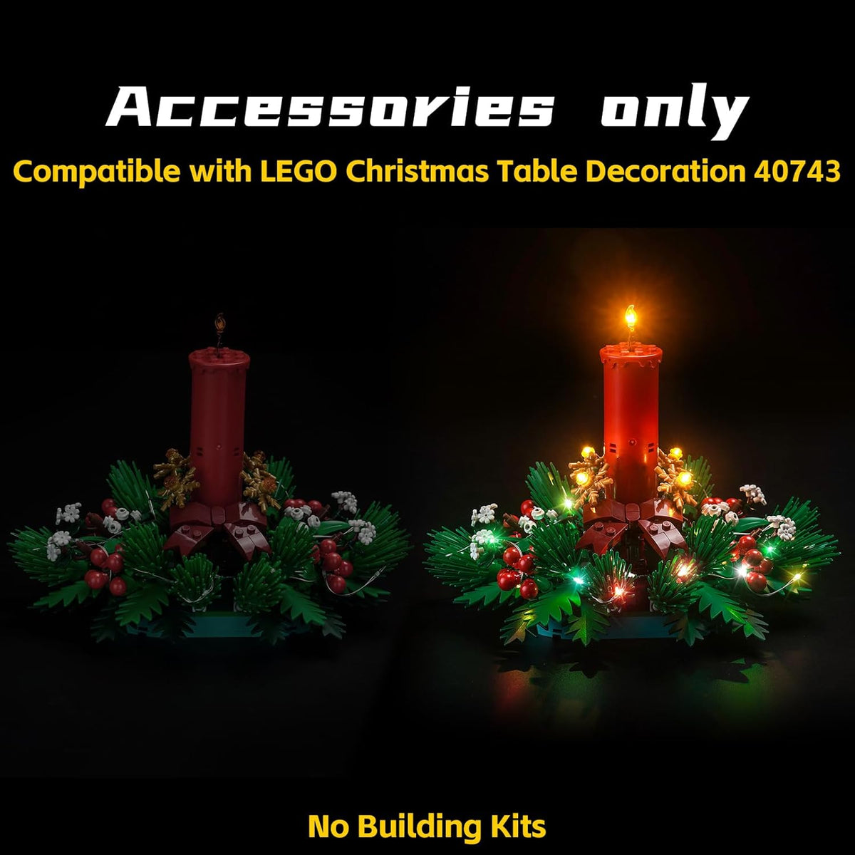 BrickBling Luz LED compatible con Lego decoración de mesa