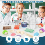 sdaymol Kit de cultivo de cristal para niños, 4 colores de erizo para crecer rápidamente (24 horas), experimentos científicos y juguetes educativos, kits de ciencia para niños de 8 a 12 años, regalos