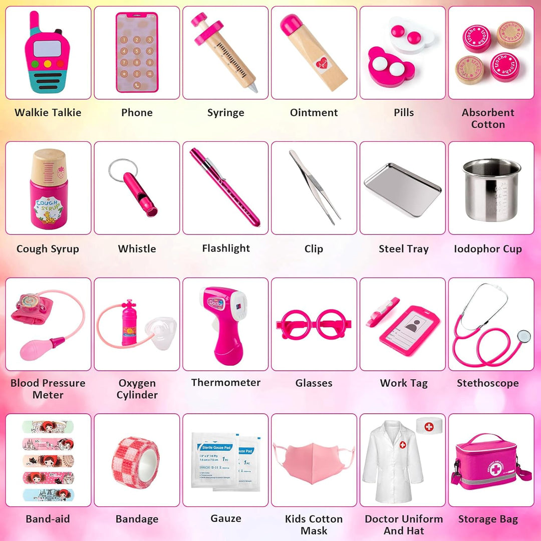 Kit médico para niños y niñas 34 piezas para niños