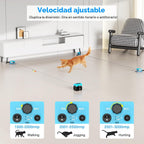 Juguetes interactivos para gatos de interior, ratón para gatos con control automático/remoto DIY, cinta transportadora de caza para mantener entretenidos a los gatitos aburridos y cachorros