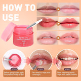 Juego de 12 mascarillas nocturnas para labios, tratamiento labial d...