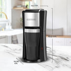 Black + Decker cafetera individual (de una sola ración), Negro, CM618