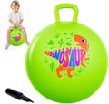 Bola de tolva para niños de 3 a 8 años, pelota hinchable de 18 pulgadas con asa, dinosaurio verde