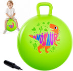 Bola de tolva para niños de 3 a 8 años, pelota hinchable de 18 pulgadas con asa, dinosaurio verde