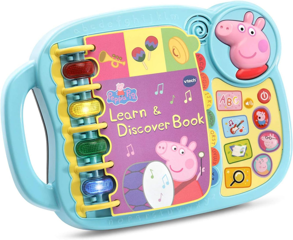 VTech Peppa Pig - Libro de aprendizaje y descubrimiento, color azul