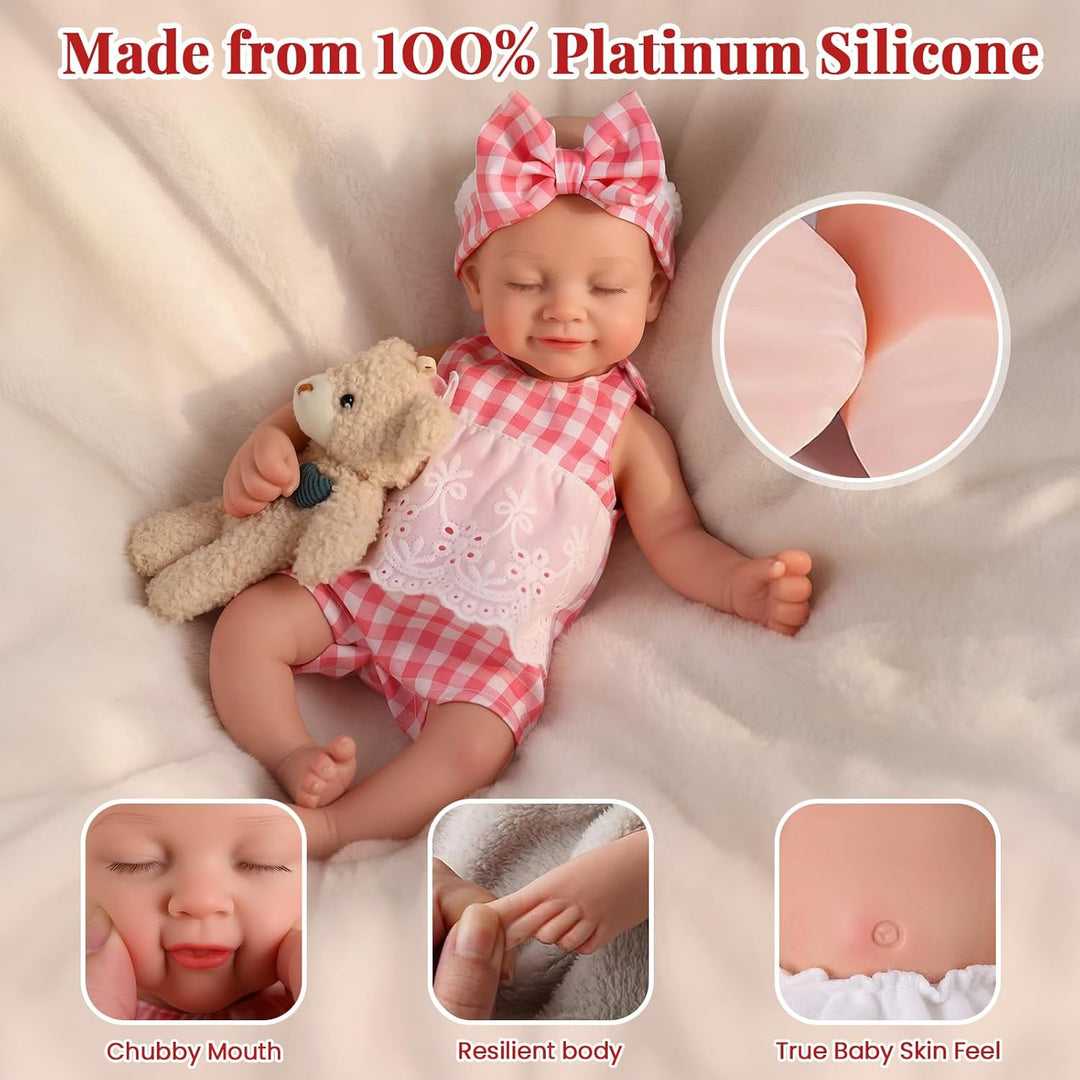 BABESIDE Muñeca bebé de silicona \u2013 Muñecas de bebé Reborn durm...