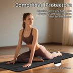 WEILA Esterilla de Yoga Plegable TPE 1/2 pulgada 70"x24", Colchoneta Pilates Antideslizante Gruesa