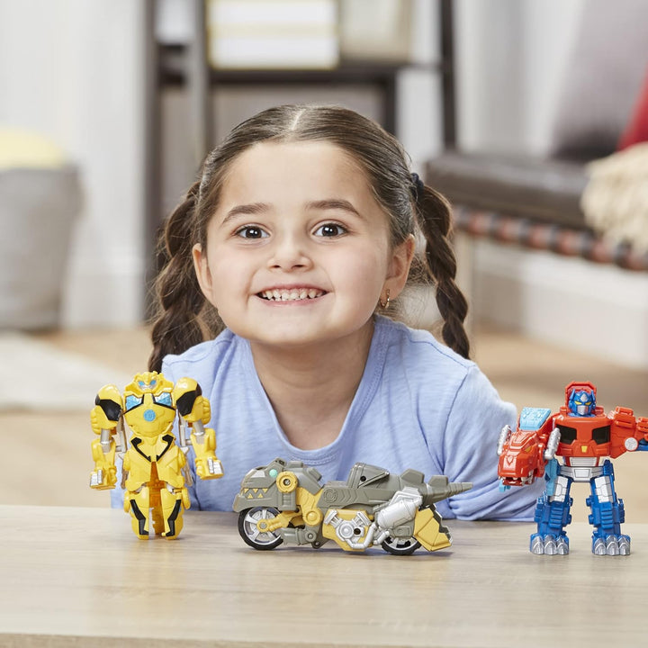 Transformers Playskool Primal Team-Up - Paquete de 3 con figuras de...