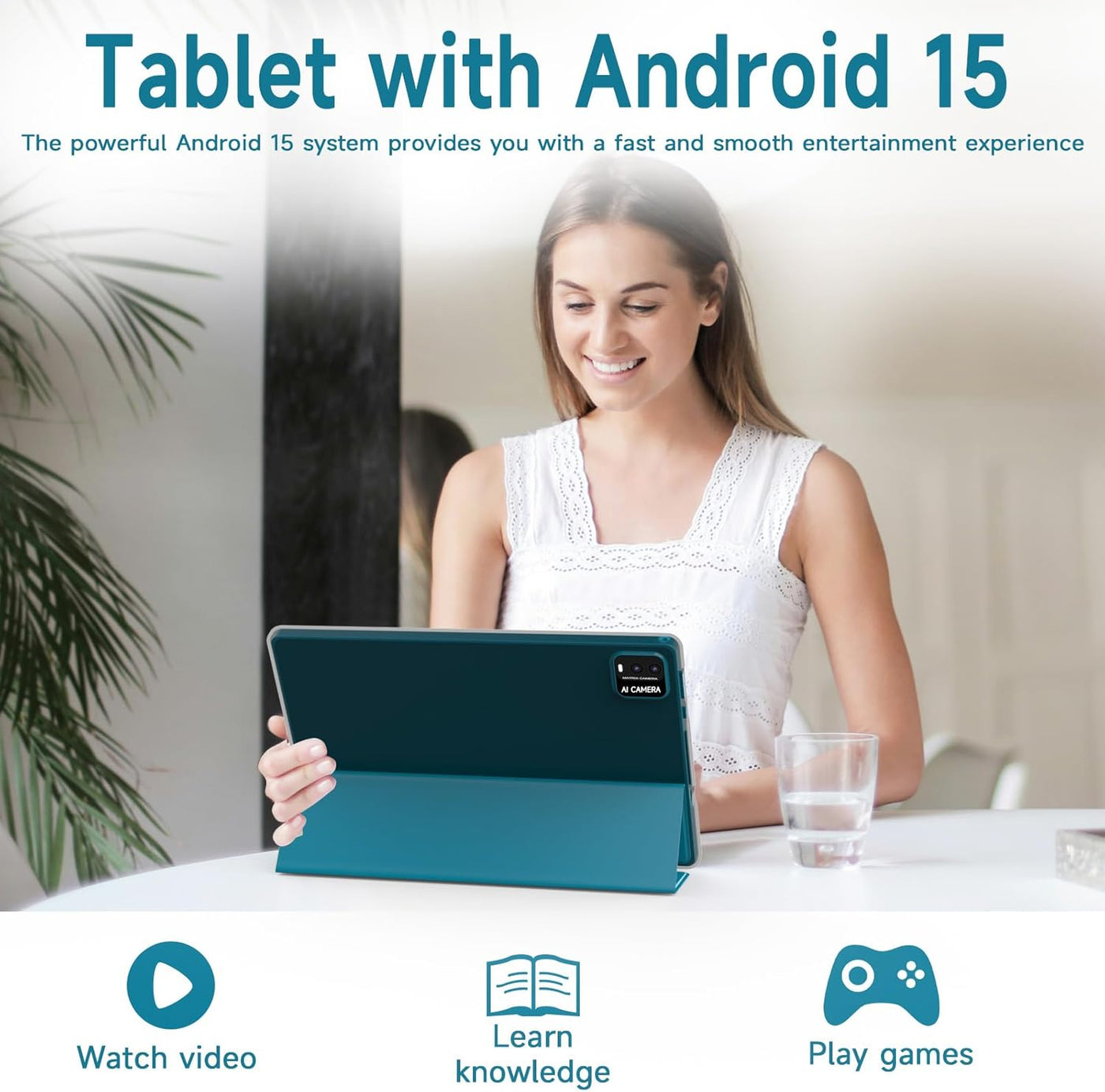 Tablet Android de 10 Pulgadas con Estuche Protector y Lápiz Táctil...