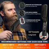 Alisador de barba para hombres, cepillo térmico de alta calidad con...