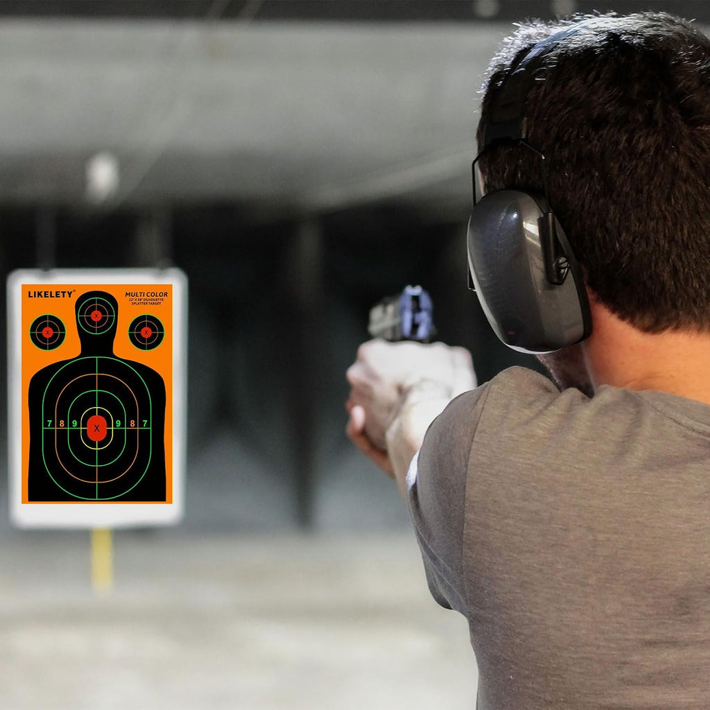 12x18 Inch Splatter Shooting Targets, Multiple Colors Effect, 10/25/50 Pack