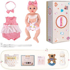 BABESIDE Muñeca de bebé de silicona de cuerpo completo de 16 pulgadas, niña