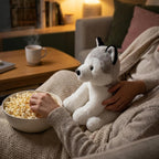 WEIGEDU Animales de peluche de Husky Siberiano, Perros de peluche